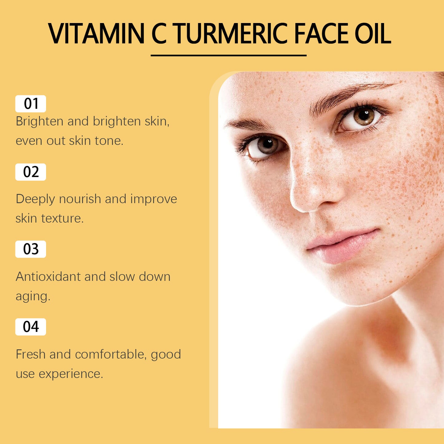 Vitamin C & Turmeric Brightening Face Oil – 30ml