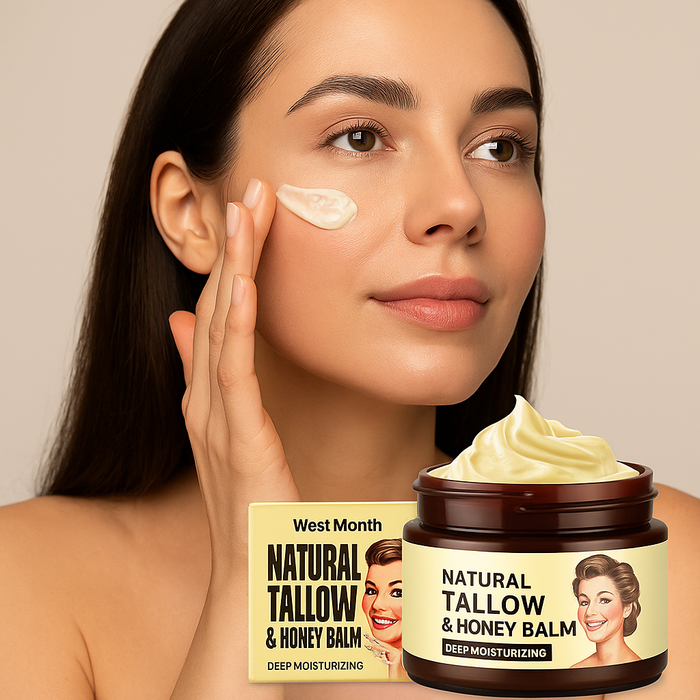 Natural Facial Tallow & Honey Balm – Deep Moisturizing (120g)