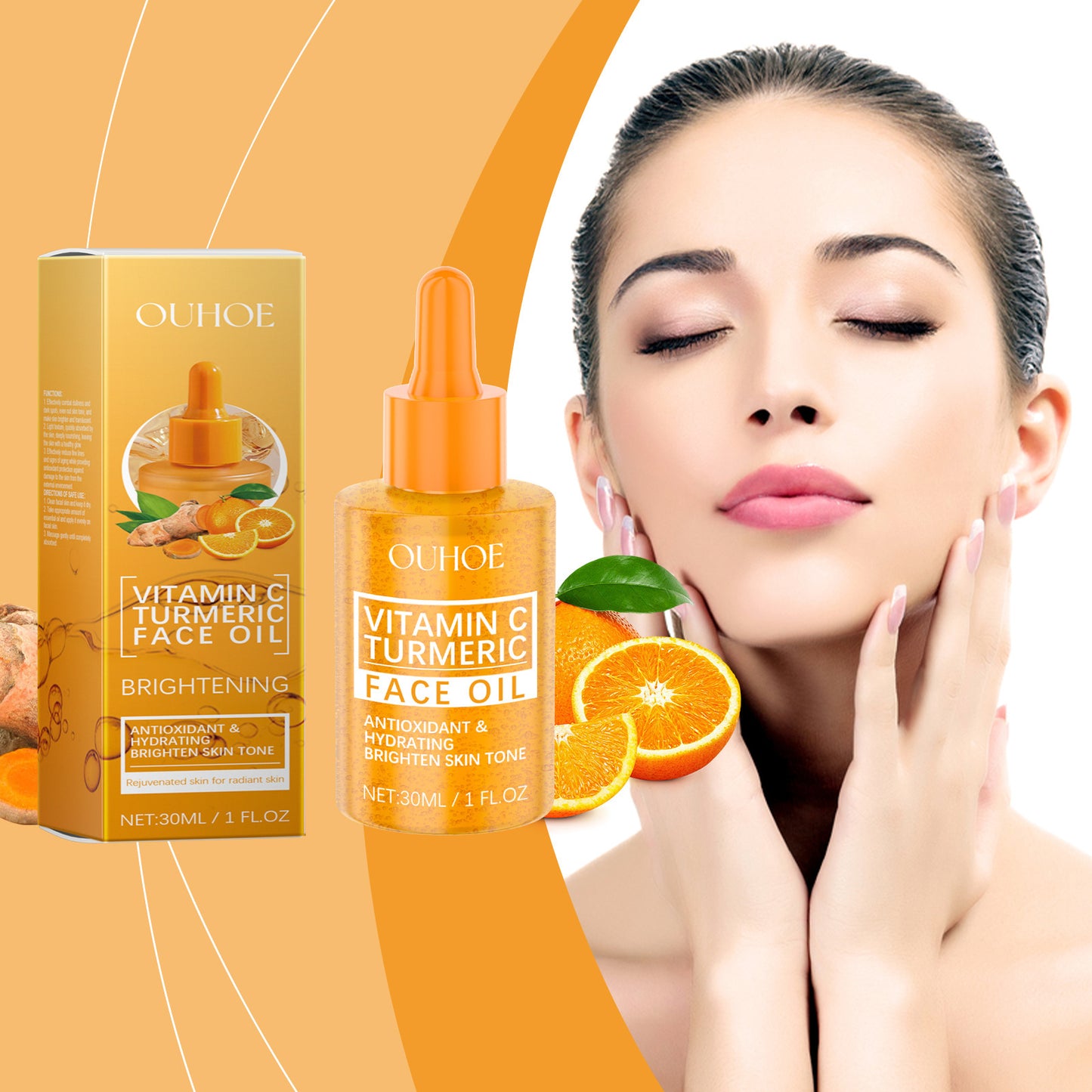 Vitamin C & Turmeric Brightening Face Oil – 30ml